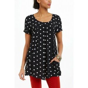 Anthropologie Holding Horses Polka Dot Tunic Sz S